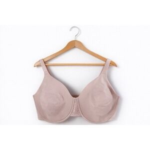 Vanity Fair Bra 76080 Beauty Back Full Figure 42DDD Pink Underwire Minimizer‎